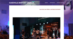 Desktop Screenshot of cassvillebaptist.com